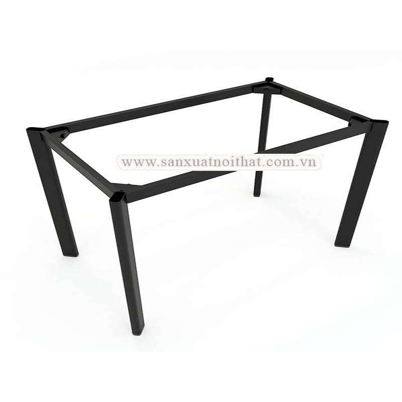 Khung bàn sắt tháo rời hộp Oval 30x60