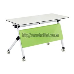 Bàn học training gấp gọn có bánh xe EDU15