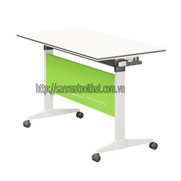 Bàn học training gấp gọn có bánh xe EDU10