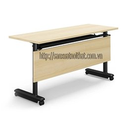 Bàn học training gấp gọn có bánh xe EDU09