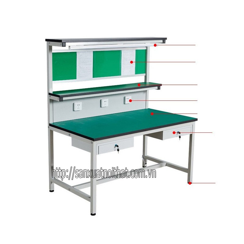 Bàn thao tác công nghiệp T904 DoHome sản xuất