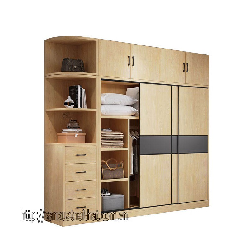Tủ quần áo cánh lùa (cửa trượt) DoHome DH202