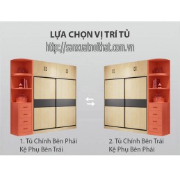 Tủ quần áo cánh lùa (cửa trượt) DoHome DH202-6