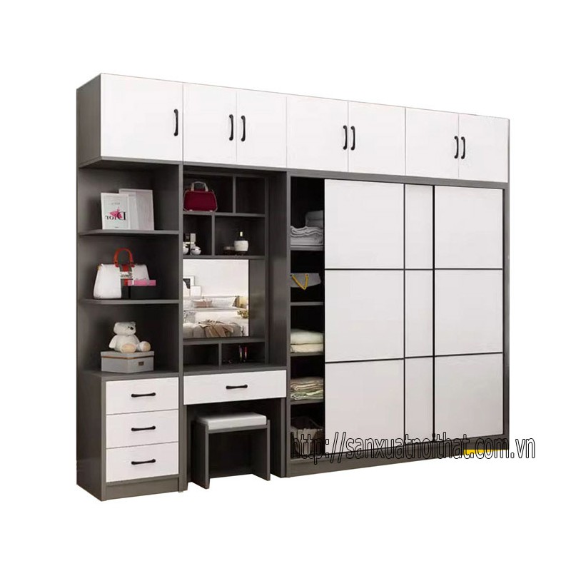 Tủ quần áo cánh lùa (cửa trượt) DoHome HD212
