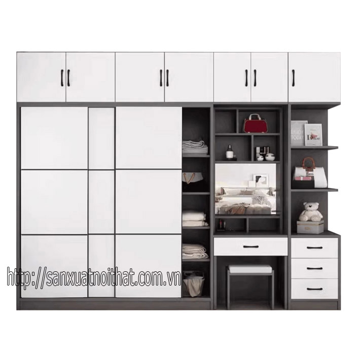 Tủ quần áo cánh lùa (cửa trượt) DoHome HD212-7